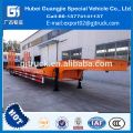 trailer truck hot sales 80T 3 axle extendable low flatbed semi trailer